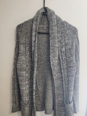 Charlotte Russe Gray Marled Knit Cardigan